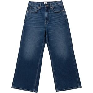 Cake The Label Loose Straight Leg Jeans Womens 27x29 High Rise Medium Wash Blue